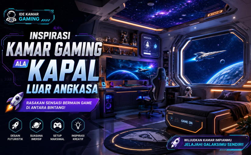 Desain Kamar Gaming Ala Kapal Luar Angkasa, Futuristik Banget!