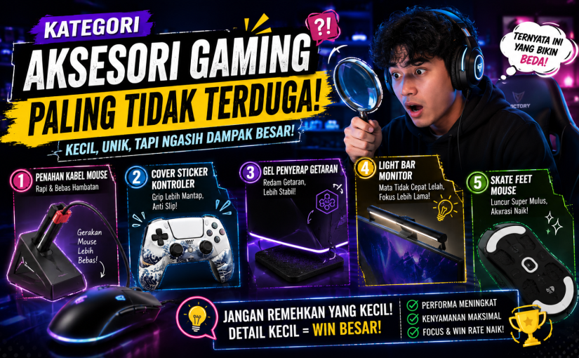 Menguak Kategori Aksesori Gaming Paling Tidak Terduga