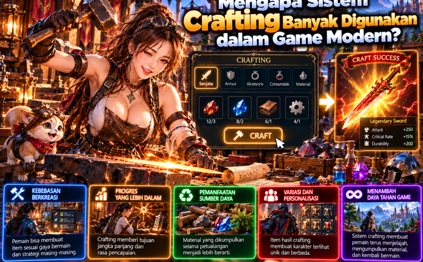 Mengapa Sistem Crafting Banyak Digunakan dalam Game Modern?
